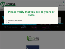 Tablet Screenshot of mandeldistributors.com